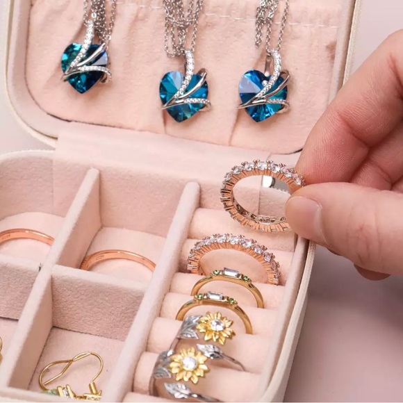 HP Gorgeous Jewelry Pouch Travel Case / Bridesmaid Gift / Wedding / Anniversary - Picture 7 of 16